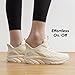ALLSWIFIT Women's Slip On Walking Shoes Running Comfortable Tennis Breathable Non Slip Athletic Gym Workout Cross Training Fashion Sneakers,Size 9,Ivory,SARR034W