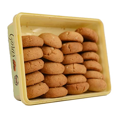 Image of Crafty Foods - The Ingredient of Love - Goras Handmade Pure Ghee Cookies - Cashew Flavoured Best Tasty Teatime Snacks, Healthy & Nutritious 100% -Pack-(2), 500 Grams
