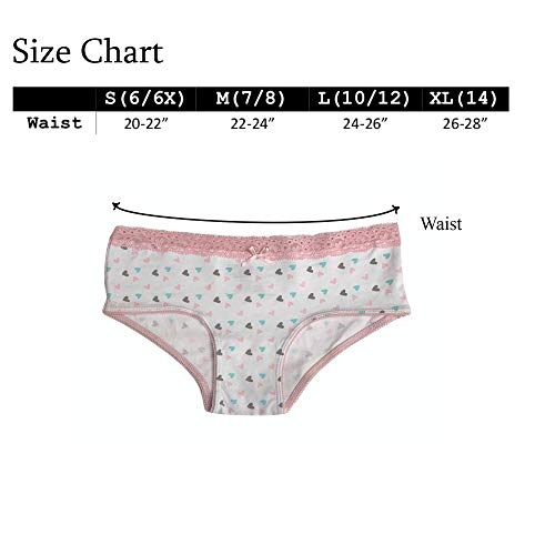 Popular Girls Underwear Hipster Panty - Soft Cotton Panties Underwear For Girls & Teen 6Pk Neutrals L #TOP1
