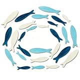 Wooden Wall Decor: You will receive 24 pieces wooden fish wall decor, 6 large, 9 medium, and 9 small.A generous quantity to meet your needs, allowing you to make different arrangements at will, infusing your home with a rich oceanic ambiance Material...