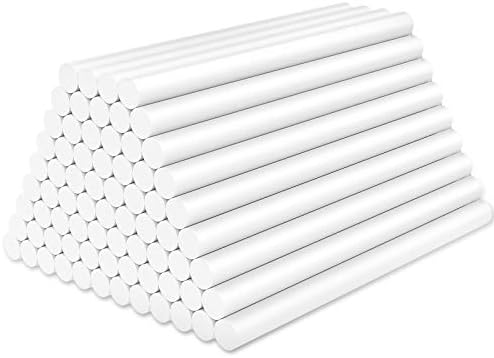 White Hot Glue Sticks Mini, ENPOINT 72 pcs 3.93 x 0.27 in Hot Melt Glue Adhesive EVA Sticks, White Mini Glue Sticks for Arts Crafts, DIY, Home General Repair, Holiday Gift Crafts, Bonding, Decoration