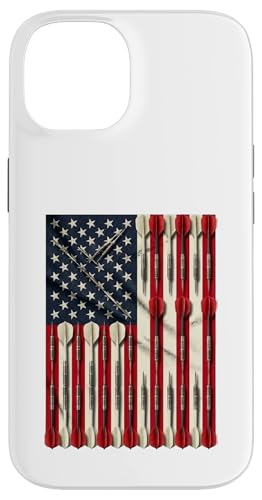 American Flag Throw Darts Patriotic USA Dart Player �X�}�z�P�[�X iPhone 14 �p