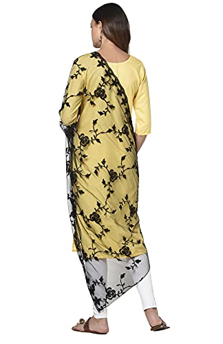 HARI MADHAV DESIGN Women's Nylon Net Embroidered Dupatta