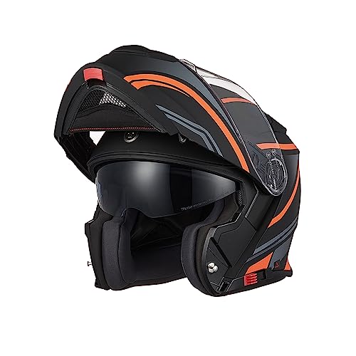 TORC Casco Moto Modulare Apribile Casco Moto