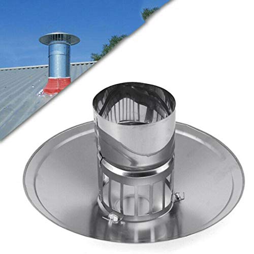 Capot de cheminée en acier inoxydable au design architectural anti-vent - 6
