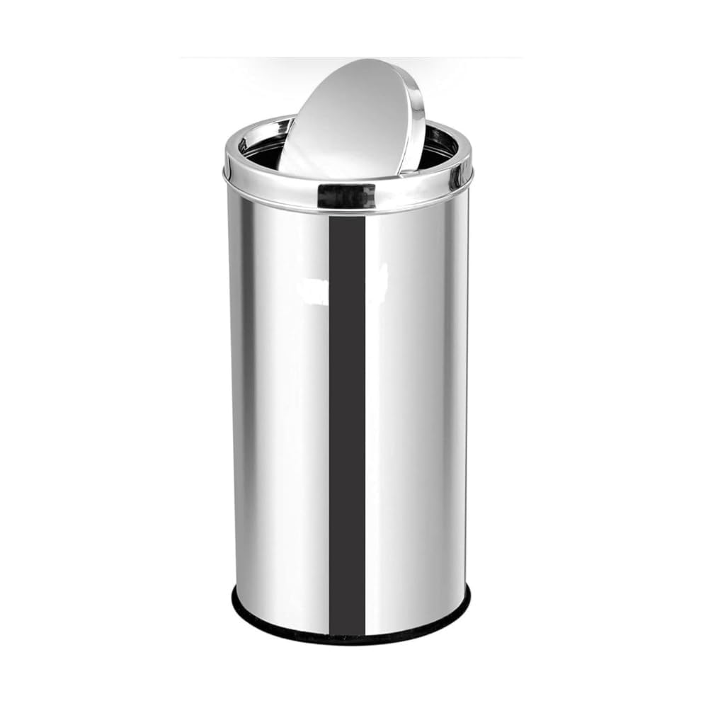 Mumma's LIFE Stainless Steel Swing DustBin with Lid| Garbage Bin, Trash Can for Home, Kitchen, Washroom, Bathroom and Offices (Swing Bin 12 * 24inch 40LTR)-image-13