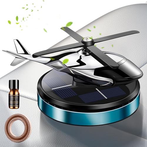 Ambientador para coche con energía solar, helicóptero, purificador de aroma fresco | Difusor de natural para desodorización y de la fatiga para concesionarios de automóviles