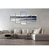 Landscape Painting Wall Art Black and White for Living Room Bedroom,Chinese Ink Decor,Posters and...