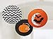 New Age Scare Halloween Party Pumpkin and Bat Hanging Round Lantern Decoration, Paper, 9" Pack of 3
