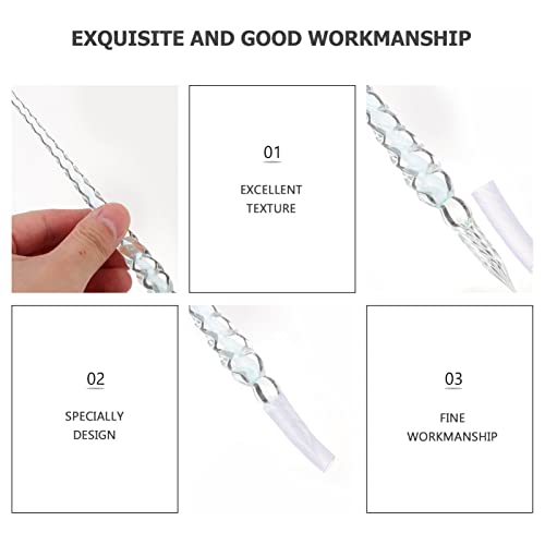 Operitacx Caneta De Diário 2 Pcs Glass Dip Pen Crystal Glass Signature Pen Caligrafia Pen de Caneta