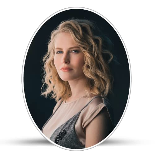 ADFSTONE Cerámica Memorial Picture- Oval Impermeable Personalizado lápida Foto Azulejo Colorido Retrato de Porcelana Monumento para lápida Memorial Placa.