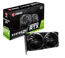 MSI GeForce RTX 3070 VENTUS 2X 8G OC LHR Gaming Grafikkarte - NVIDIA RTX 3070 LHR, GPU 1755 MHz, 8 GB GDDR6 Speicher