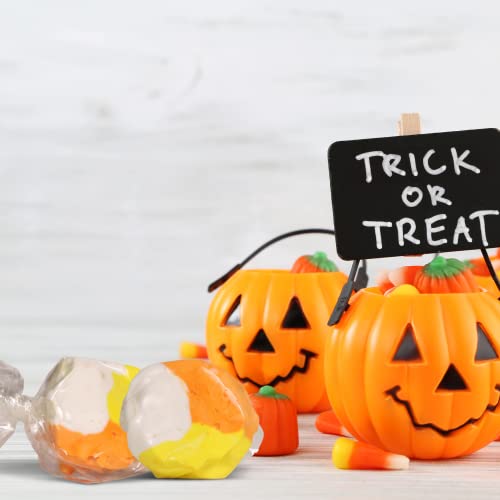 Candy Corn Style Taffy Chews By It's Delish, 18 Oz Jumbo Container, Individually Wrapped Gourmet Soft Fluff Salt Water Taffies - Perfect Trick Or Treat Candies For Halloween Parties, Usa Made & Kosher #TOP5