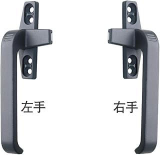 Window Wedges,Window Locking Handle, Window Handle with Lock for Double Glazing Aluminum Alloy Door Handle Window Handle Latch Locks xiaoyu (Color : Gris, Size : Left) (Color : Gris, Size : Right)