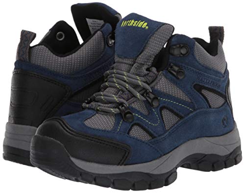 Northside Unisex-Kid's Snohomish Jr Hiking Boot, Navy/Volt, 7 Medium Us Big Kid #TOP6