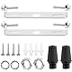 Mbsomnus 75 mm Lampenhalterung Decke Kit 2 Stück Deckenhalterung Lampe Leuchten Montagehalterung mit Schraube Unterlegscheibe Mutter für Haus Büro Hängeleuchte Wand Deckenlicht Pendelleuchte