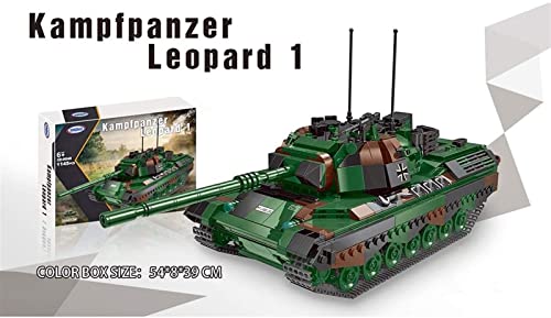 QLJBFU Technik Panzer Bausteine, WW2 Deutschland Militär Kampfpanzer Modellbausatz Klemmformen kompatibel mit Legos… – Bild 5