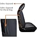 Aierxuan Jeep Wrangler JK JL Front Seat Covers Custom Fit 2/4 Door 2007-2025 Unlimited Rubicon 392 Sahara Willys Sport High Altitude Truck Pickup Waterproof Leather(2 PCS Front/Black1)