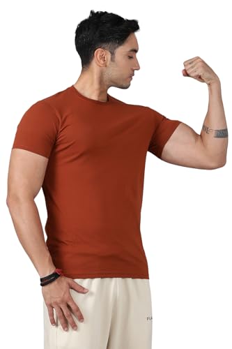 Image of Men's Crew Neck Slim Fit Gym Sports T-Shirt
