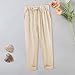 Pants for Women Linen Capri Pants for Women Comfy Pants Women Casual Soft Pants for Women Womens Summer Bottoms 2024 Fashion Pants for Women,Beige,3X-Large