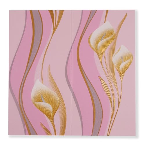 Image of CVD 3D PE Foam Self-Adhesive Wall Stickers | Pink Pattern Wallpaper for Home, Hotel, Living Room, Bedroom & Cafe | DIY Decorative Panel (70 x 70 cm, Approx. 5.8 Sq. Feet, 1 Piece)