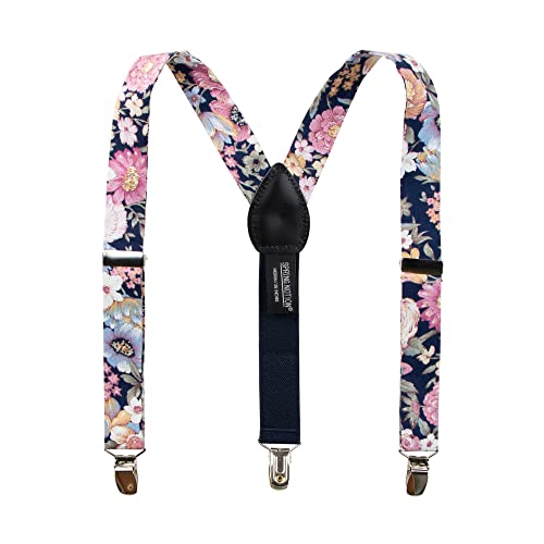 Image of Spring Notion Boys' 4-Piece Floral Suspenders Outfit