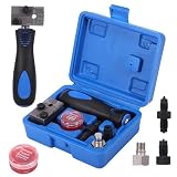 Wotrilw Tubo del Freno per Bordature DIN, Strumento per Bordatura Tubi Freno 4,75 mm DIN ISO, Cartellatrice Manuale per Doppia Bordatura, Kit di Riparazione per Tubi in Acciaio e Rame in Officina