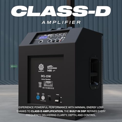 Image of DIGIMORE 2800W Portable Column Line-Array with 15 inch Powered Subwoofer | Bluetooth v5.4 & TWS | 4 DSP Modes | 2 XLR /6.35mm Input Ports | Ideal for DJ, Live Events & Performances (DCL-15W)