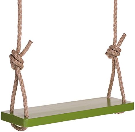Porchgate Amish Made - Columpio de madera resistente para adultos y niños en color verde cactus, cuerdas incluidas, capacidad de peso de 500 libras