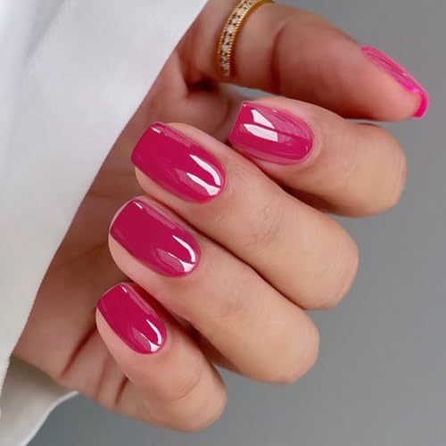 JMEOWIO Unghie Gel Adesive UV Rosso Smalto Adesivo per Unghie Gel Nail Stickers Decorazioni Unghie Nail Art Disegni