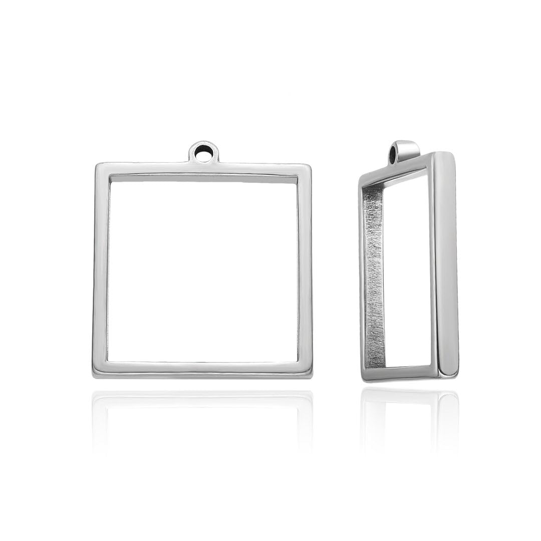 Moldes de acero inoxidable para joyería artesanal y colgantes de resina personalizados
