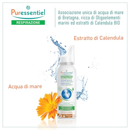 Puressentiel Respirazione - Spray Isotonico Idratante Alla Calendula, 100Ml - 3