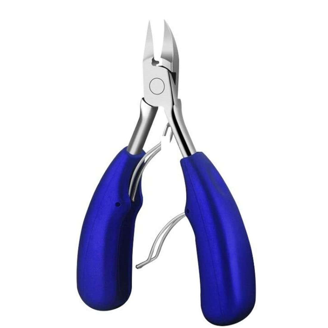 Toenail Clippers for Thick Nails: Podiatrist Toe Nail Clippers Professional Seniors Pedicure Ingrown Toenail Cutter for Men with Stainless Steel Sharp Curved Blade (Blue)-picture-45