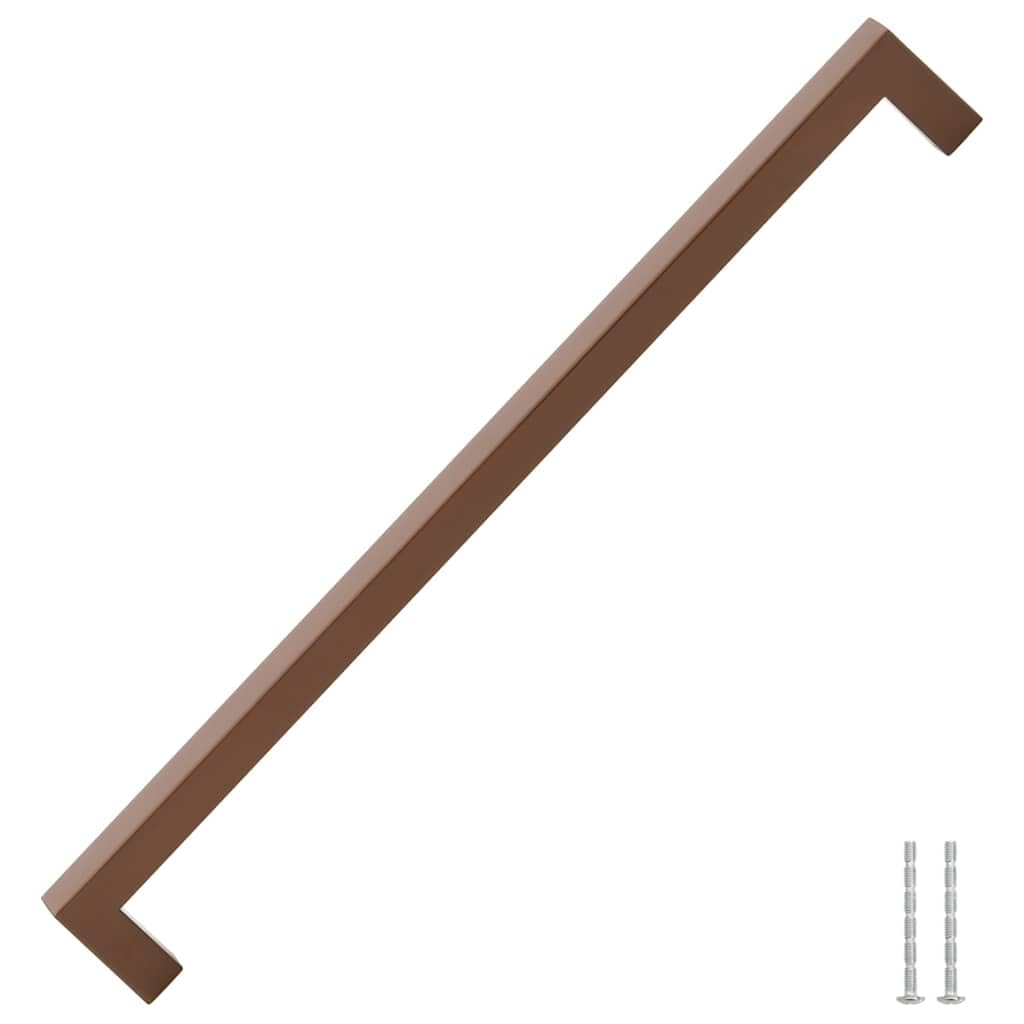 Mangloder - Juego de 5 tiradores de acero inoxidable en color bronce, 320 mm, pomos de armario para armarios, cómodas, muebles de cocina, muebles de baño, muebles de salón, duraderos, inoxidables, con