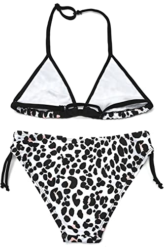 Image of SHEKINI Girls Swimwear Halter Triangle Bikini Set Ruffled Hawaii Beach Sport Two Piece Swimsuits