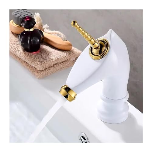Robinet de salle de bain en laiton mitigeur eau chaude et froide élégant pour lavabo design