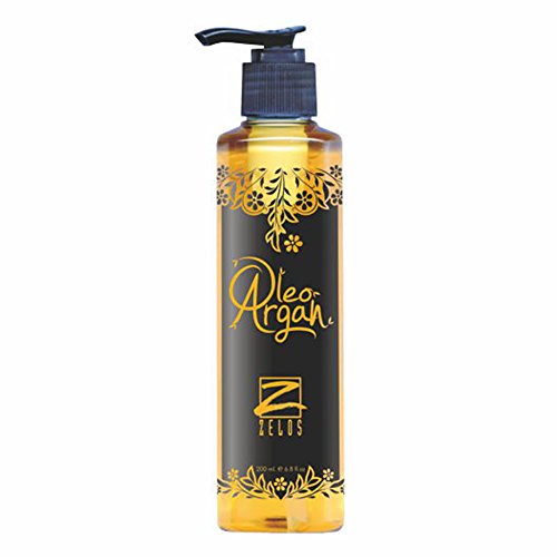 Aceite de Argán para el Pelo - 200ml - Máxima hidratación, sedosidad y brillo - No aporta grasa ni apelmaza - Todo tipo de Cabello - Uso Profesional - Zelos OleoArgán Cover