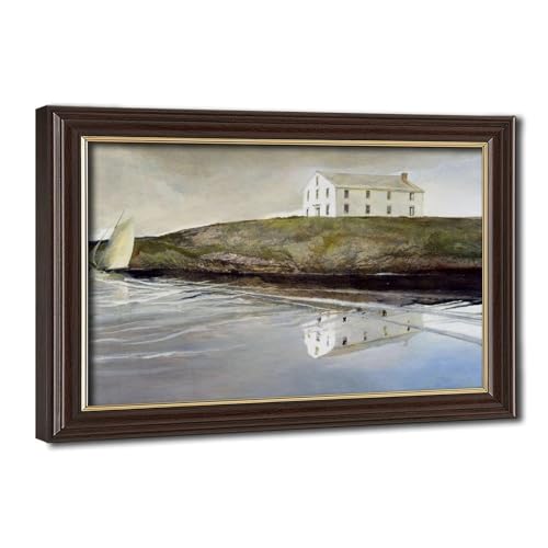 Impression sur toile Andrew Wyeth Goodbye pour déco murale de bureau 20x30 cm