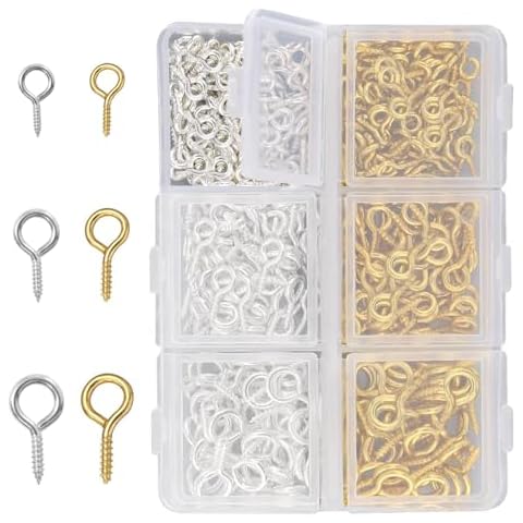 TakFree 400pcs Mini Eyelet Screw Pins Cover