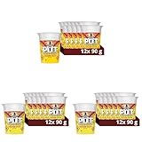 Pot Noodle Chicken Fajita Snack Pot instant vegan* snack quick to make noodles Instant Noodle 12x 90 g (Pack of 3)