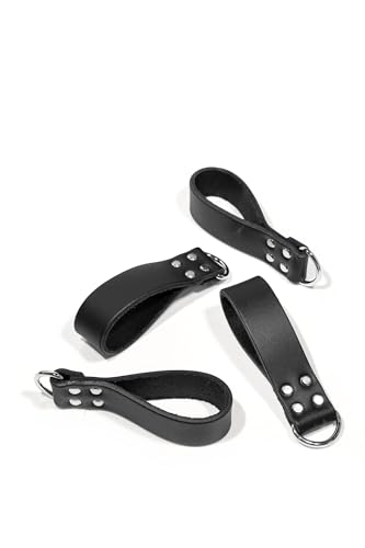 Image of LAUTUS Heavy Duty Leather Tool Belt Strap Connectors Accessories (Suspender Loop Hook Attachment 4-Pack)