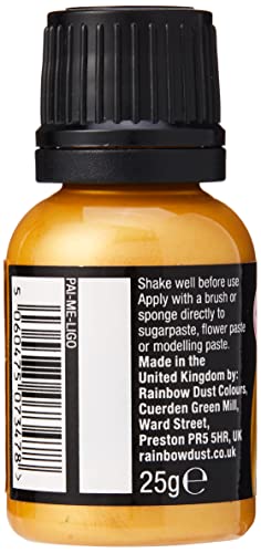 Rainbow Dust Metallic Food Paint Metallic Light Gold #TOP2