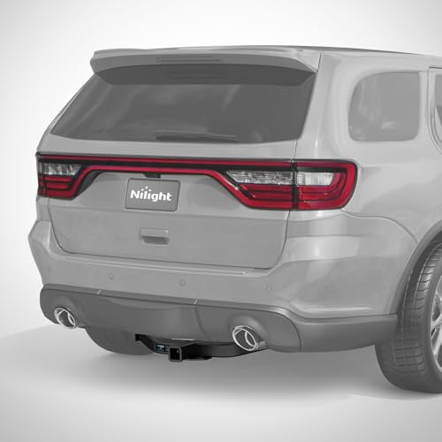 Nilight Class 3 Trailer Hitch Fits Dodge Durango 2011-2024 & Jeep Grand Cherokee 2012-2021 2-inch Hitch Receiver Multi-Fit Hitch to Receive Ball Mount Cargo Carrier Bike Rack Tow Hook by Nilight - Image 7