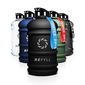 REFYLL X Trinkflasche Sport 2L – “Beast” I Leichte Wasserflasche 2 Liter für Gym, Fitness & Training I Water Jug 2200ml…