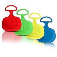 4 Stück Schneeschlittenbrett, Schlitten für Kinder, Schneeteller Schneerutscher, Schlittenfahren Kinder für Kid zum Porutschen & Schlittenfahren (D)