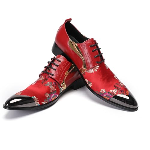 Men Oxford Formal Dress Shoes Slip On for Party Genuine Leather4