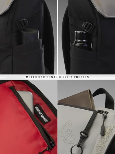 Image of The Souled Store Thor: Mjolnir Backpacks | Official Marvel Merchandise | Premium Water-Resistant Laptop Bag with Hammer Graphic | Durable Urban Travel Rucksack for Men & Women | God of Thunder Edition