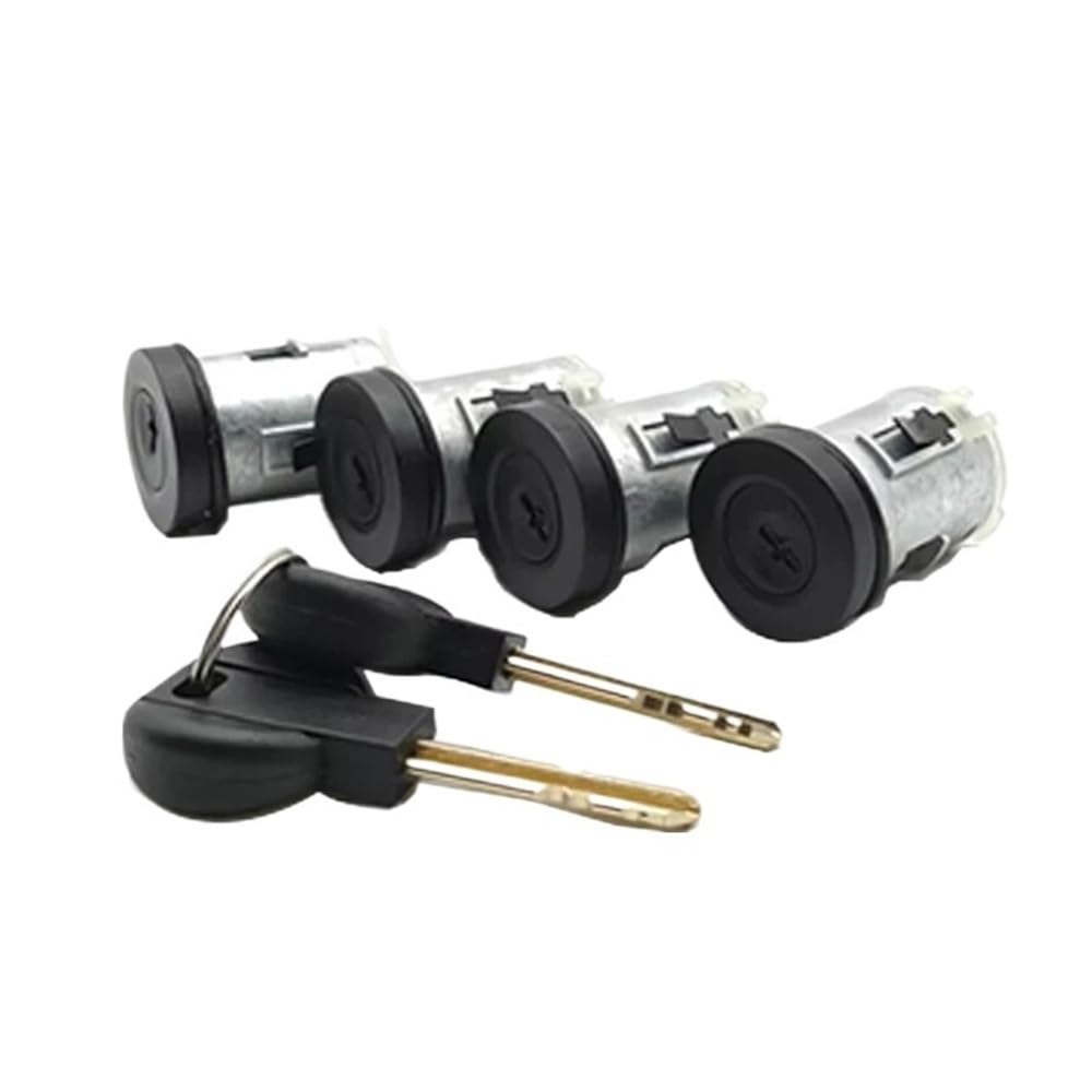 Hzsmyxgs One Color Car Door Lock 9170.Ay 4162.L0 4162.Pa Compatible With Citroen For Jumpy For Xantia Door Lock Cylinder With 4 Locks 2 Keys