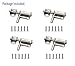 NELXULAS Stainless Steel Slide Bolt Latch Set Multi - Angle Fixed Bolt (2-3/5