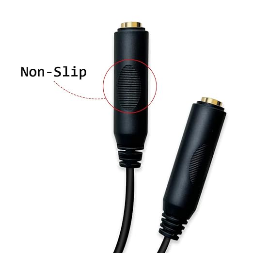 Y Cable Audio Splitter 1/4, 6.35mm Macho a Hembra Jack Estéreo miniatura 6